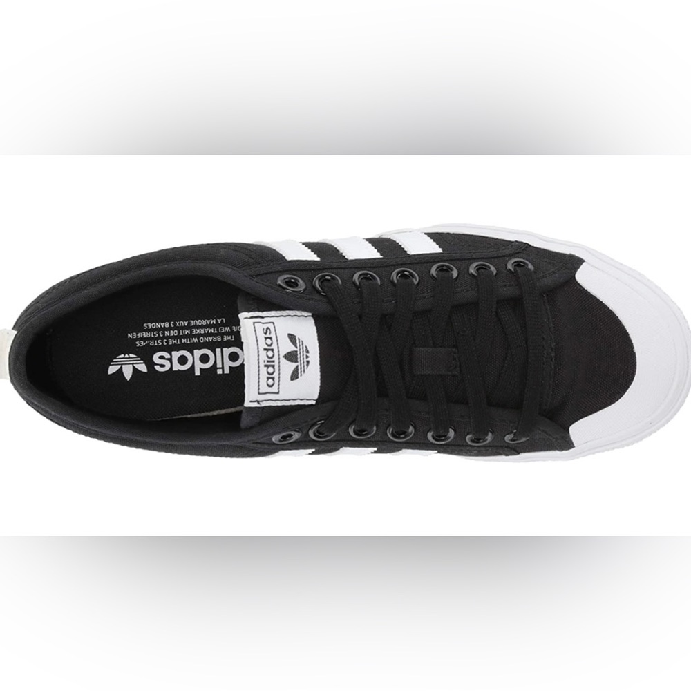 NWT black Adidas Originals Nizza platform sneakers- size 8.5 - Picture 4 of 11